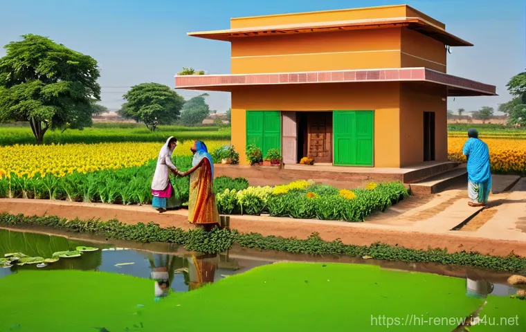 신재생에너지발전설비 이론과 실제 사례 비교 - **Prompt 1: "Solar Energy Revolution in India"**
    A vibrant, sun-drenched scene in a semi-urban I...